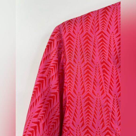 🆕 NWT Layla Printed Tunic Mini Dress Pattern Pocket Boho Pink Orange Red Medium - Picture 12 of 14